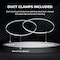 Ipower 14 inch ducting 25 feet long + pair of clams GLDUCT14X25C - alternate 2